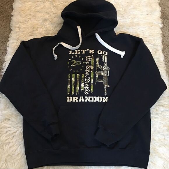 LETS GO BRANDON! We the people Thick cozy Hoodie! UNISEX - Picture 3 of 4